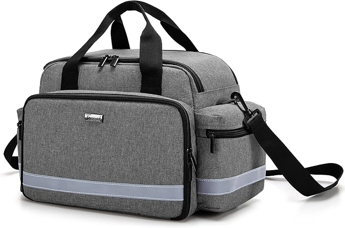 Trunab Home Health Nurse Bag Medical Bag Organizer with Handle and Shoulder Strap for Home Visit, Travel, Nursing Student