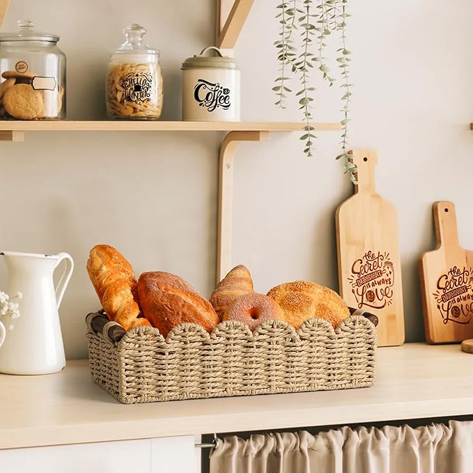 Toilet Paper Storage Basket Bathroom Counter Organizer Wicker Baskets for Organizing Cute Basket for Apartment Bedroom Nurser