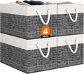StorageTastic Storage Bin,Collapsible Storage Basket For Organizing,Large Storage Boxes With Rope Handles,Storage Containers,