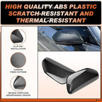 ACLONG Mirror Cover Caps Compatible with Toyota Camry 2018 2019 2020 2021 2022 2023 2024 2025 Carbon Fiber Side Mirror Cap Replacement Trim-Driver & Passenger Side-2 PCS