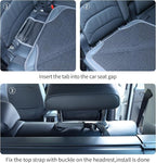 Car Seat Protector Leather Waterproof Child Safety Seat Protector Cover with Thick Pad and 2 Large Pockets Durable Kick Mat f