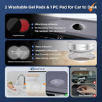 Vacuum Magnetic Phone Holder for Car Suction Cup Phone Mount Adjustable Suction Phone Mount 2026 Upgraded Vacuum Magnetic Phone Stand for All Smartphones White