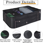 12 Pcs Packing Cubes for Suitcase Travel Luggage Bags Bulk Mesh Organizer Set for Hiking Camping Backpacking Clothes Accessor