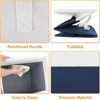 TasticTotes laundry basket 3-Pack, laundry hamper, Hamper with handles, collapsible laundry baskets, Waterproof dirty clothes
