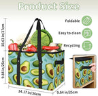 Reusable Grocery Bag, Foldable Large Shopping Tote Bag for Groceries Kitchen Picnic Car Trunk