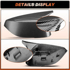 ACLONG Carbon Fiber Mirror Cover Caps Rearview Side Mirror Covers Fit for Infiniti Q50 2014-2022 Infiniti Q60 2017-2022 Left Driver Side Right Passenger Side-2 PCS