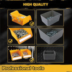ELEAD Pegboard Bins Organizer Set 24-Pack - Durable Storage Tray for Screws, Nuts, Bolts, Hardware, Crafts, Accessories | Fit