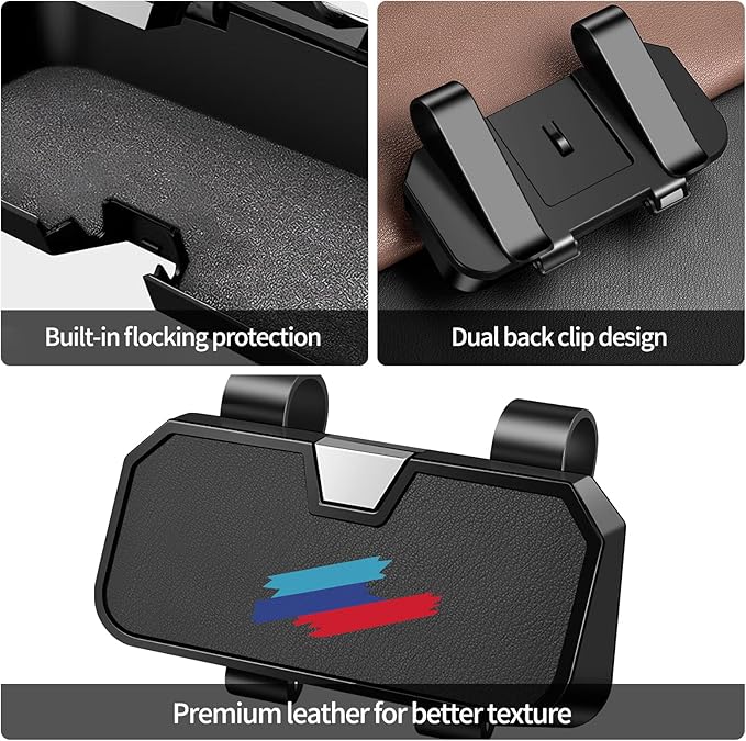 Sunglasses Holder for Car Visor Leather Eyeglasses Organizer Case for BMW X3 X5 X7 X1 3 4 2 5 Series Accessories