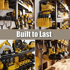 Power Tool Organizer, 8 Drill Holder for Tool Organizer, Storage and Organization for Garage, Heavy Duty Metal Tool Shelf Uti