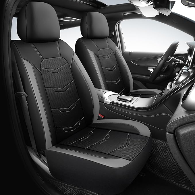 Car Seat Cover,Sport and Breathable Seat Covers,Anti-Slip Universal Fit Automotive for Cars Sedan SUV and Truck(2 Pieces,Fron
