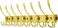 Dseap Coat Rack Wall Mount - 29.5” Long 8-Tri-Hooks Heavy Duty Coat Hanger Rail Wall Hooks for Hanging Coats Hats Clothing Cl