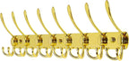 Dseap Coat Rack Wall Mount - 29.5” Long 8-Tri-Hooks Heavy Duty Coat Hanger Rail Wall Hooks for Hanging Coats Hats Clothing Cl