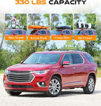 Snailfly 330 lbs Lockable Roof Rack Cross Bars Fit for 2018-2021 Chevy Chevrolet Traverse with Side Rails, Aluminum Crossbars, Rooftop Accessories for Skis Bike Kayak Cargo Box