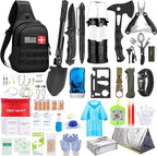 Survival Kit, First Aid Kit Survival Gear and Supplies Emergency Kit with Bug Out Bag Tactical Military Grade Molle IFAK for 