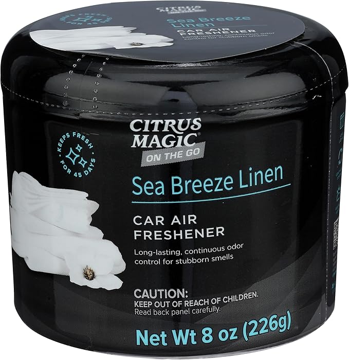 Citrus Magic On The Go Solid Air Absorber Sea Breeze Linen, 8-Ounces Each (866472509) (Pack of 12)