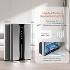 Home Dehumidifier with Drain Hose, (950 sq.ft) 95oz Quiet dehumidifier for Bathroom Bedroom, with Air Reusable Filter Indoor 