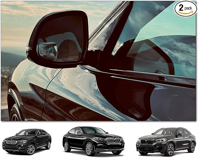 Blind Spot Mirrors- Compatible with BMW X4 Extended View, X4 Series - 2 Piece Set (Left & Right)
