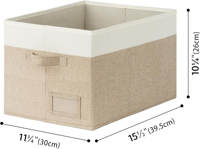 GRANNY SAYS Decorative Storage Baskets for Shelves, Large Fabric Storage Bins, Collapsible Clothing Storage and Organization,