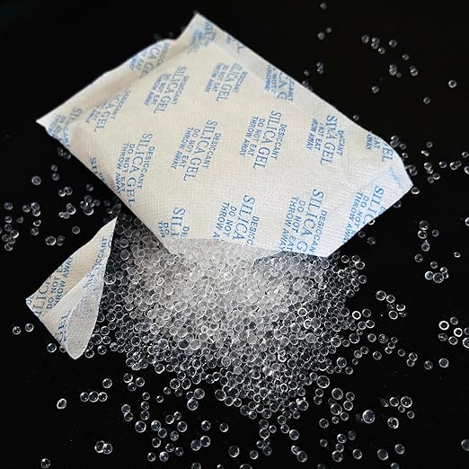 Silica Gel Packets,100 Gram 10 Packets Desiccant Packs, Moisture Absorbers, Rechargeable Silica Gel Car Dehumidifier, Reactiv