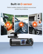 70mai Dash Cam M310, Dash Camera for Cars 1296P QHD, Smart Dash Cam Front Built in WiFi, 130° Wide-Angle FOV, WDR, Night Visi