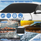 Windshield Cover for Ice and Snow Kit Winter Car Essentials 600d Oxford Snow Cover with Ice Scraper Brush Storage Bag Winter Car Accessories Frost Hail Protector for Sedan Truck SUV and Mpv