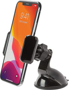 Scosche VWDSM2 Car Mount 3-in1 Suction Cup Mount with Vent Clips for Mobile Devices - Window, Dash, Vent Mount, 360 Rotation