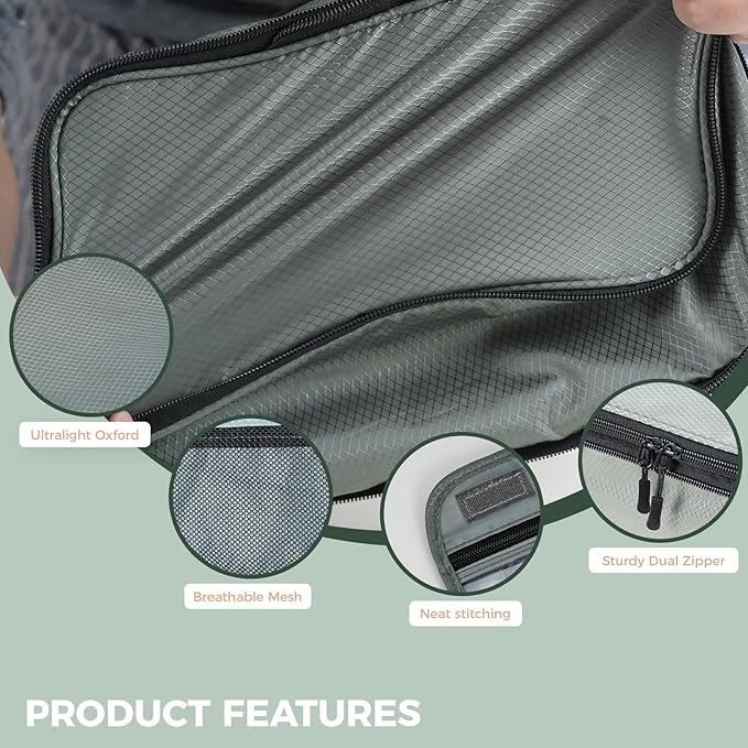 8-Piece Compression Packing Cubes for Travel, Trendy Luggage Organizer Set for Young Travelers, Space Saving for Carry-On, Su