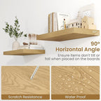 48"W x 9.3"D Floating Shelves for Wall, Wall Mounted Bathroom Shelves 2 Pack Deep Floating Shelf for Bedroom Kitchen Living R