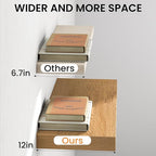 Oak Floating Shelves 48Inch Long, 12 Inch Deep Floating Shelves for Wall, 48 x 12 Large Floating Shelf for Fireplace Mantel, 