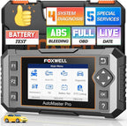 2026 FOXWELL NT614 Elite OBD2 Scanner with 5 Resets ABS Bleeding, SAS Calibration, Oil, EPB, Throttle, Upgrade of NT604 Code
