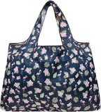 allydrew Large Foldable Tote Nylon Reusable Grocery Bags, 5 Pack