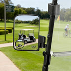 10L0L Golf Cart Mirror, Extra Large Side Rear View Universal for Yamaha, Club Car, EZGO, Folding Adjustable 180 Degree