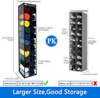 Closet Organization,24 Section, Hanging Closet Organizer, Space Saving, College Dorm Essentials for Girls, Heavy dutys Hooks 