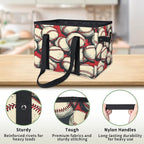 Reusable Grocery Bags Heavy Duty Shopping Bags Foldable Large Tote Bags with Long Handles & Hard Bottom