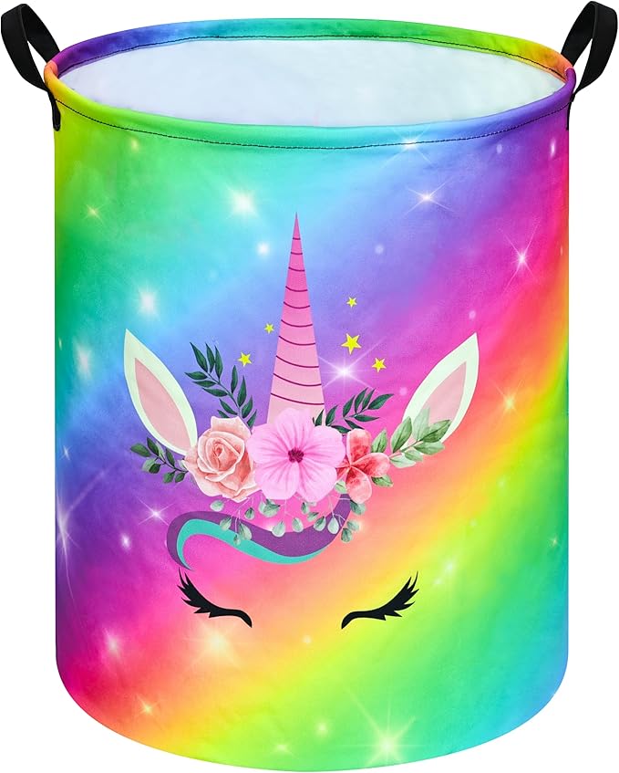 Round Laundry Basket Storage Bins Nursery Hamper Gift Baskets for Home,Office,Home Decor