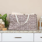 Household Essentials Tan Geometric Krush Container All-Purpose Utility Tote