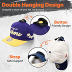 HOUSE DAY Adhesive Hat Hooks for Wall 32 Pack, Strong Hat Rack for Baseball Cap Display Organizer, Hats Holder for Wall, Door
