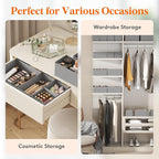 Lifewit Drawer Organizer Clothes for Closet 16 Pack, 3 Sizes Underwear Wardrobe Drawer Dividers, Fabric Foldable Dresser Stor