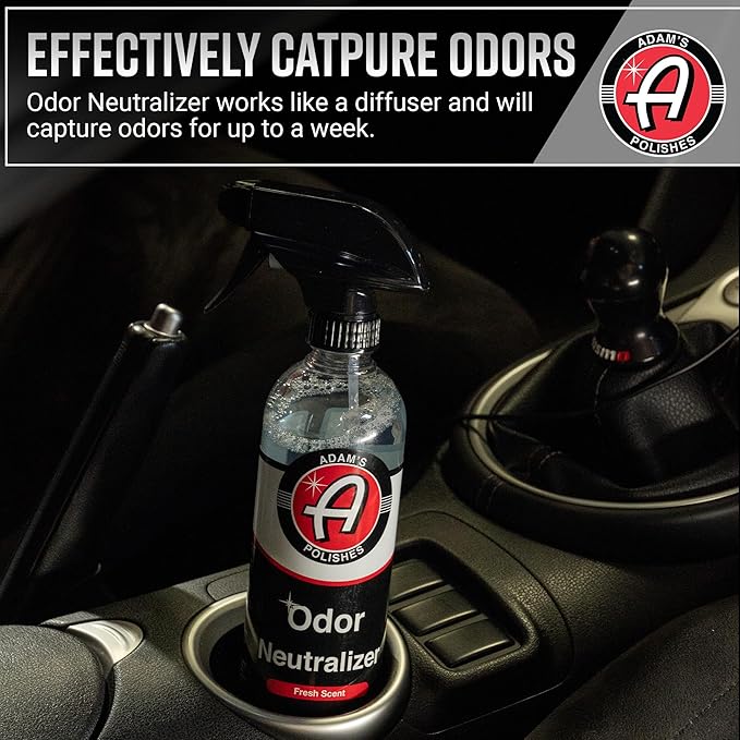 Adam's Polishes Odor Neutralizer (Fresh Scent, 16oz) - Car Air Freshener Spray That Eliminates Harmful Odors from Car Interio