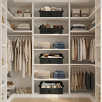 GRANNY SAYS Purse Organizer for Closet, Trapezoid Storage Bins, Closet Organizers and Storage, Decorative Storage Baskets for