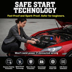 Bullseye Safety XL 1000A Car Battery Jump Starter Box with Jumper Cables, 12V Car Jump Starter Portable Booster for 6.0L Gas