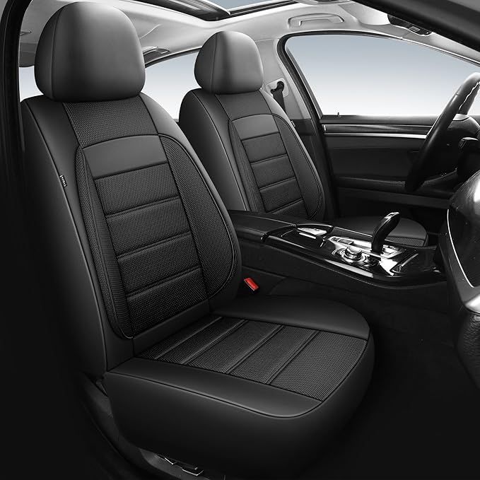 Seat Covers, Car Seat Covers Front Seats, Leather 3D Foam Back Support Car Seat Cover, Air Mesh Automotive Seat Covers, Airba