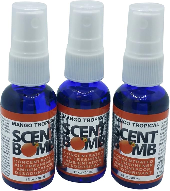 Super Strong Scent Bomb Car Home Air Freshener Highly Concentrated 1oz (4 Assorted Scents (Random))