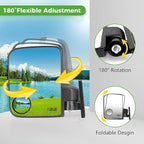 10L0L Golf Cart Mirror, Extra Large Side Rear View Universal for Yamaha, Club Car, EZGO, Folding Adjustable 180 Degree