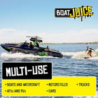 Boat Juice 2in1 Glass Cleaner & Anti-Fog Spray | Streak-Free for Boat Windshields, Car & RV Windows, Navigation Screens | No 