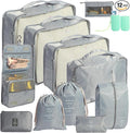 12PCS Packing Cubes for Suitcases, Travel Luggage Organizer Bags, Packing Cubes Luggage Packing Organizers for Travel Accesso