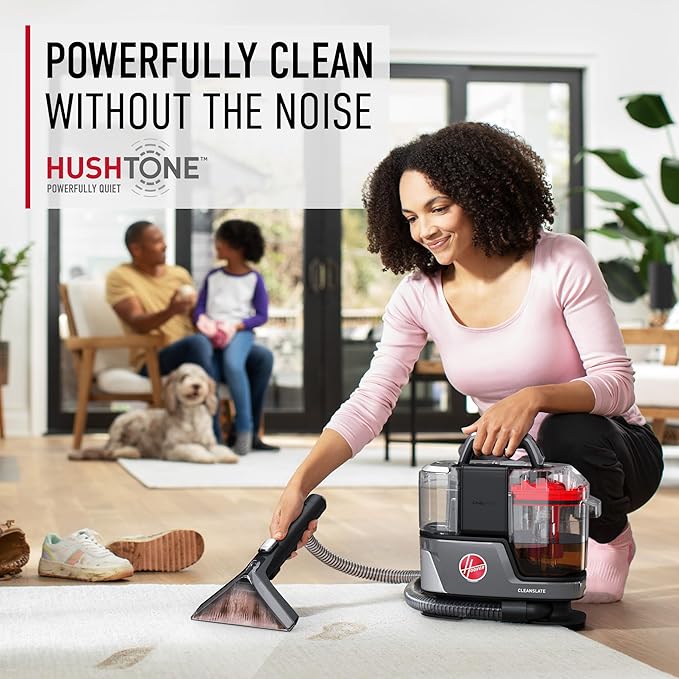 Hoover ONEPWR CleanSlate Cordless Portable Carpet + Upholstery Spot Cleaner Machine, Powerful Suction, Versatile Tools, Car a