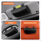 Sunglasses Holder for Car, Universal Car Visor Glasses Storage Case, Auto Eyeglasses Organizer Protective Box with Hidden Magnetic Closure, Vehicle Visor Accessories