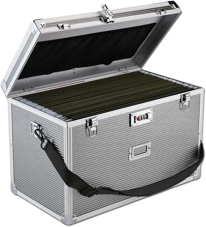 File Storage Cabinet File Organizer Document Organizer File Box in Office and Home with Combination Lock with 20 Legal Size H