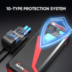 Portable Car Jump Starter, 4150A Peak Portable Car Battery Charger, 12V Battery Jump Box for Motorcycle, Truck Up to 12L